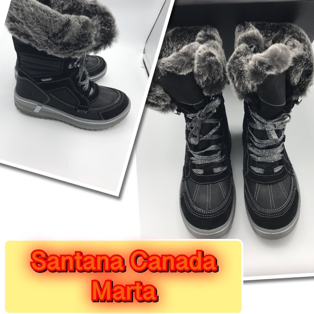 Santana Canada Women's Black Winter Boots